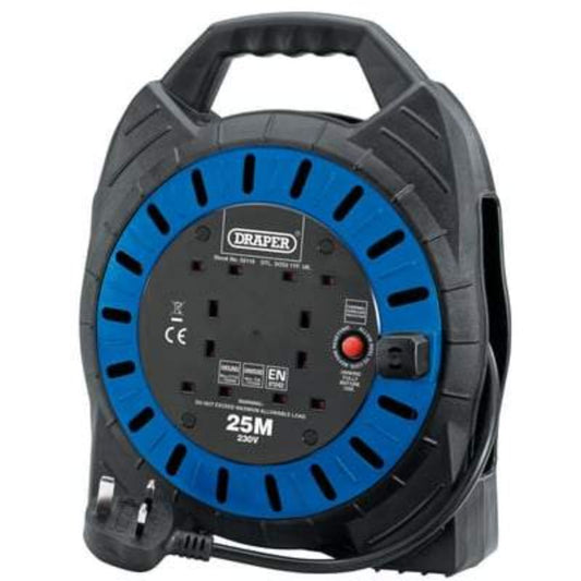 230V Four Socket Cable Reel - 25m