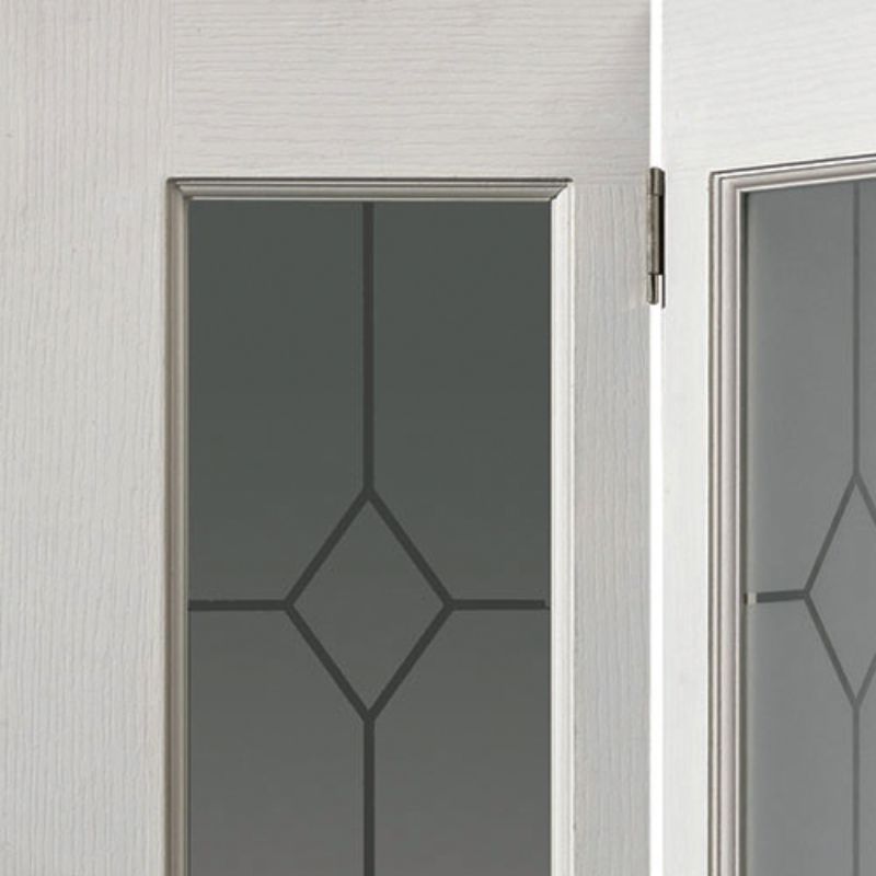 JB Kind Moulded Panel Canterbury Glazed Bi-Fold Door-1981 x 762 x 35mm