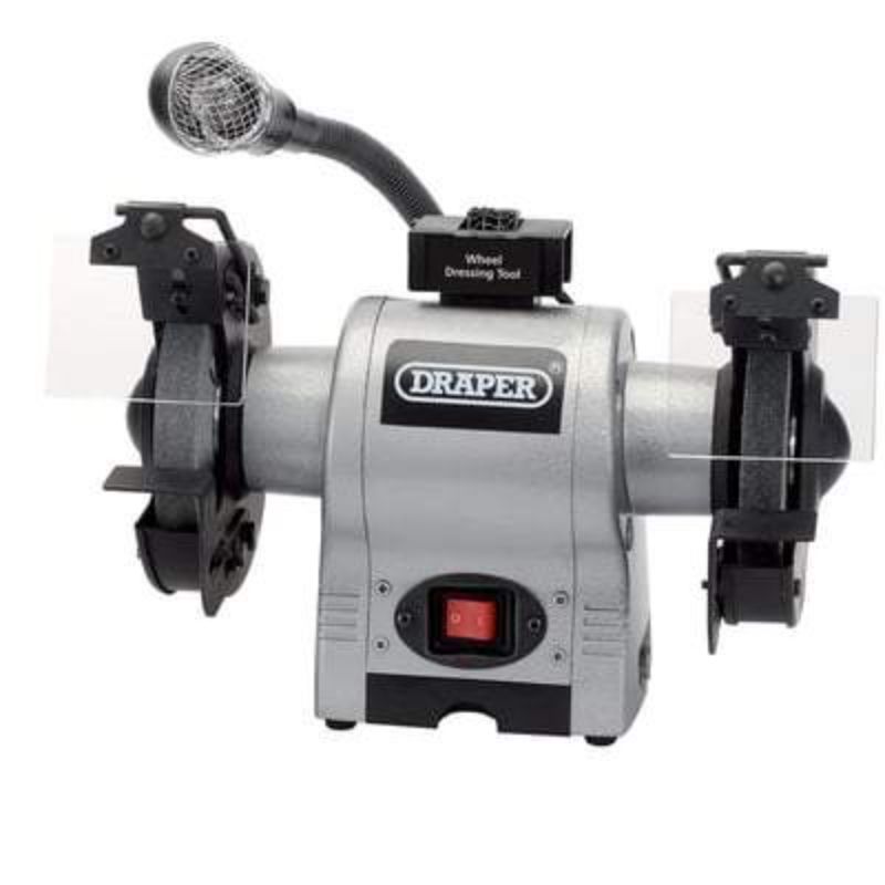 Bench Grinder with Worklight - 150mm - 370W