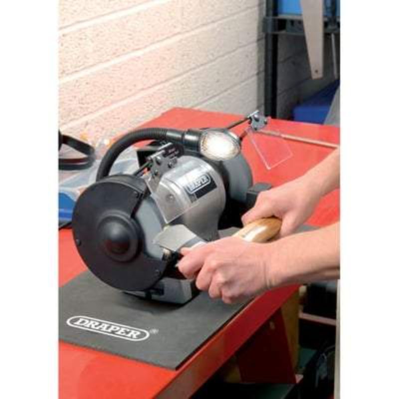 Bench Grinder with Worklight - 150mm - 370W