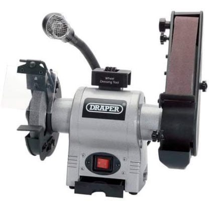 Bench Grinder with Sanding Belt and Worklight - 150mm - 370W