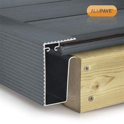 Alupave Fireproof Flat Roof & Decking Side Gutter - All Options