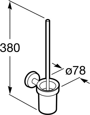 Image for Roca Twin Wall Mounted Toilet Brush Holder