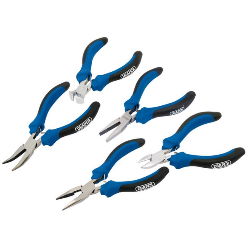 Soft Grip Mini Pliers Set - (5 Pieces)