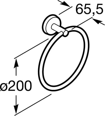 Image for Roca Twin 200Mm Towel Ring