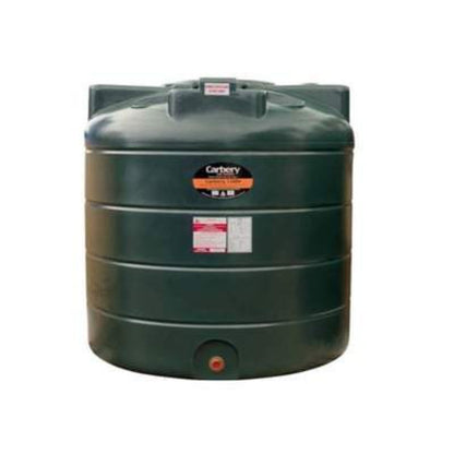 Single Skin Veretical Oil Tank - Green - All Sizes
