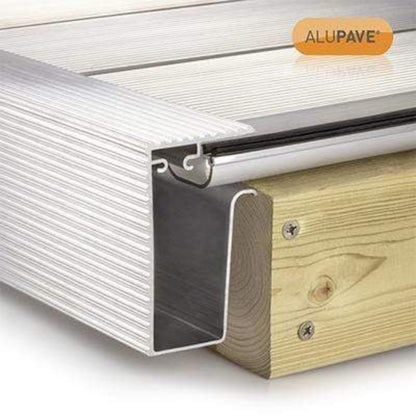 Alupave Fireproof Flat Roof & Decking Side Gutter - All Options