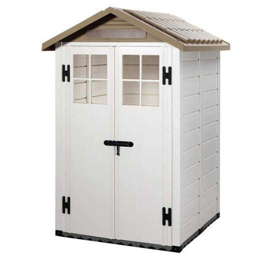 Shire Tuscany Evo 120 Double Door PVC Shed - w/ Windows