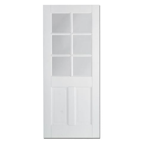 Image for LPD Canterbury White Composite Glazed Internal Door