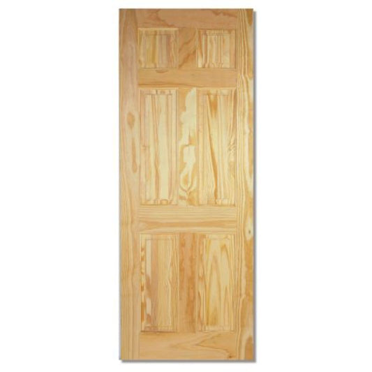 LPD Clear Pine 6 Panel Internal Door 78in x 27in x 35mm (1981 x 686mm)