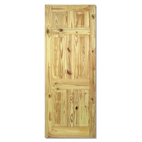 Image for LPD Knotty Pine 6 Panel Internal Door