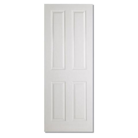 Image for LPD White Textured 4 Panel  Moulded Internal Door