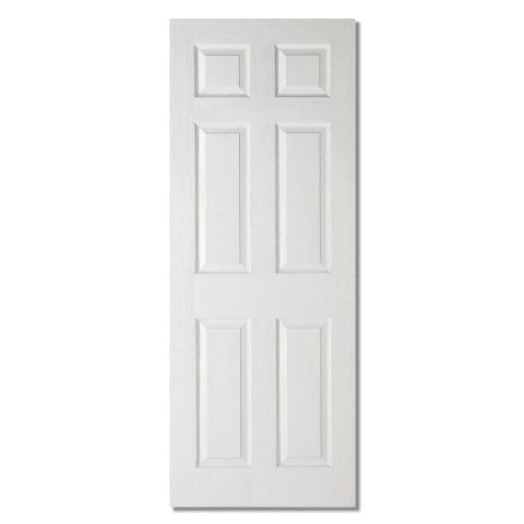 Image for LPD Textured White Moulded 6 Panel Internal Door