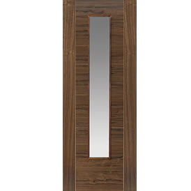 Image for JB Kind Walnut Mistral Glazed Pre-Finished Internal Door