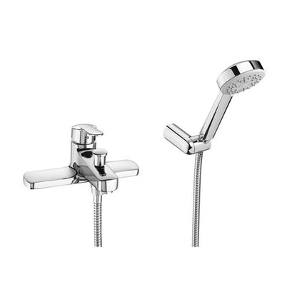 Image for Roca Victoria V2 Chrome Deck Mounted Bath Shower Mixer - Complete Kit