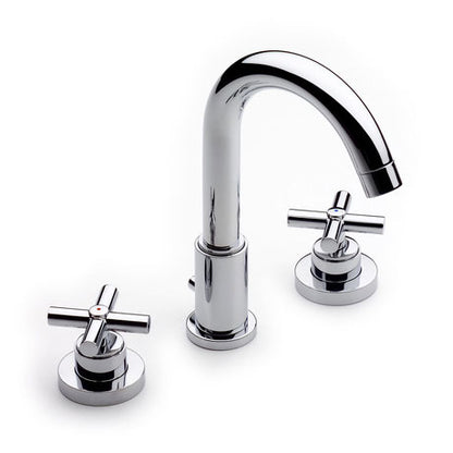 Image for Roca Loft Chrome Deck Mounted 3 Hole Basin Mixer & Pop-Up Waste