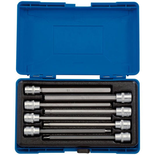 Draper Hexagonal Socket Bit Set - 3/8" Square Drive - (8 Pieces)