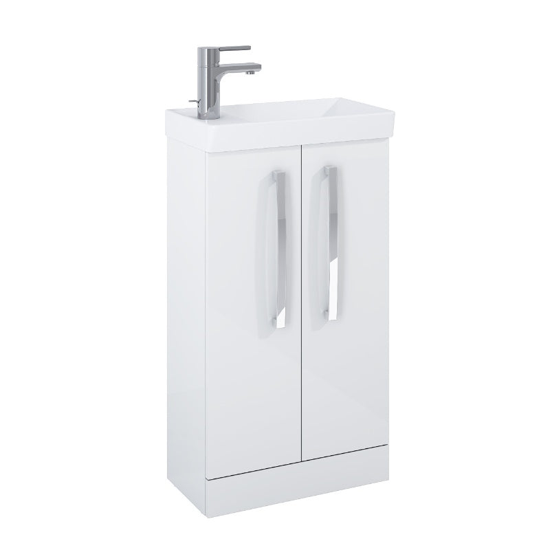 Aqua Aquatrend 455mm - 2 Door Floorstanding Base Unit & Basin - All Colours