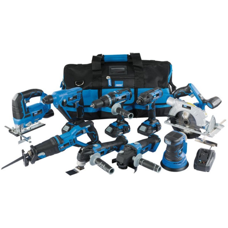 Draper Storm Force 20V Cordless Kit - (9 Pieces)