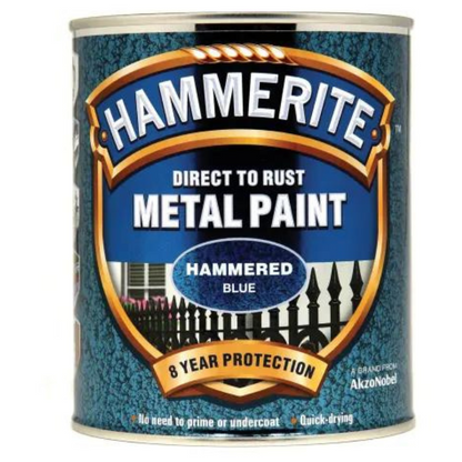 Hammerite Direct to Rust Hammered Finish Metal Paint - All Colours - All Sizes