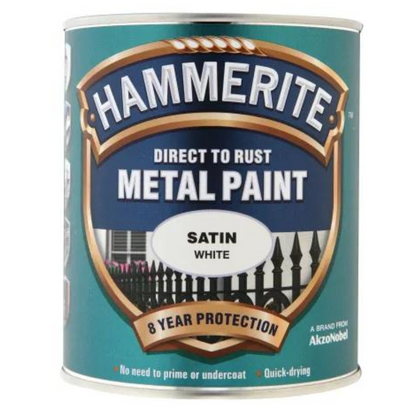 Hammerite Direct to Rust Satin Finish Metal Paint - All Colours - All Sizes