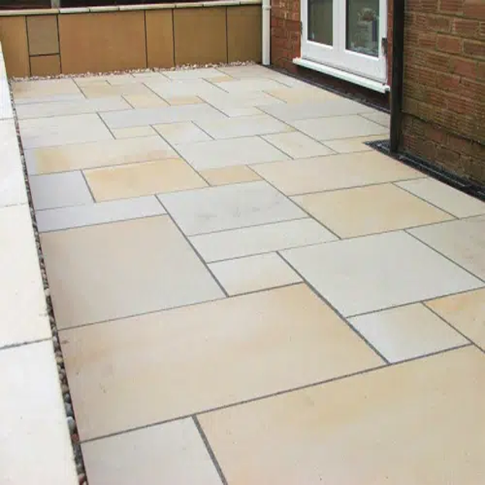 Chivas Mint Fossil Sandstone Paving Pack (19.50m2 - 66 Slabs / Mixed Pack)