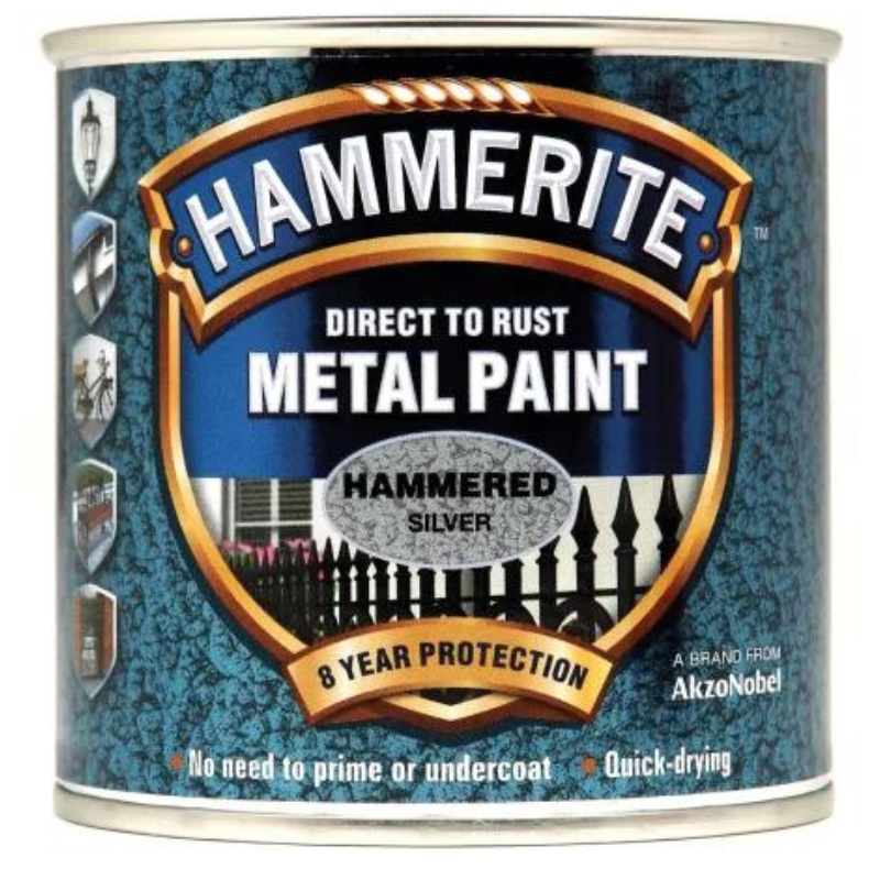 Hammerite Direct to Rust Hammered Finish Metal Paint - All Colours - All Sizes