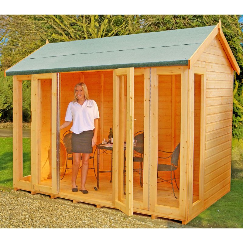 Shire Blenheim Summerhouse w/Bi-Fold Doors - All Sizes
