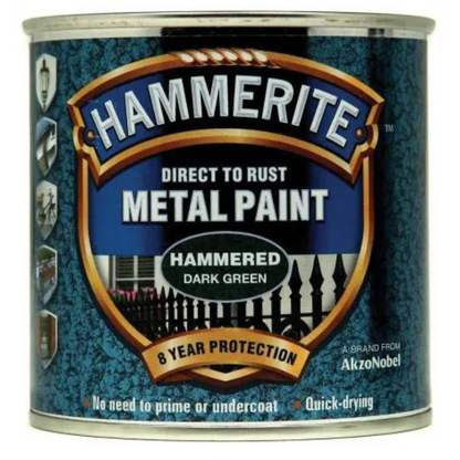 Hammerite Direct to Rust Hammered Finish Metal Paint - All Colours - All Sizes