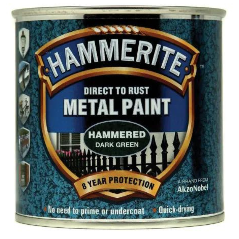 Hammerite Direct to Rust Hammered Finish Metal Paint - All Colours - All Sizes