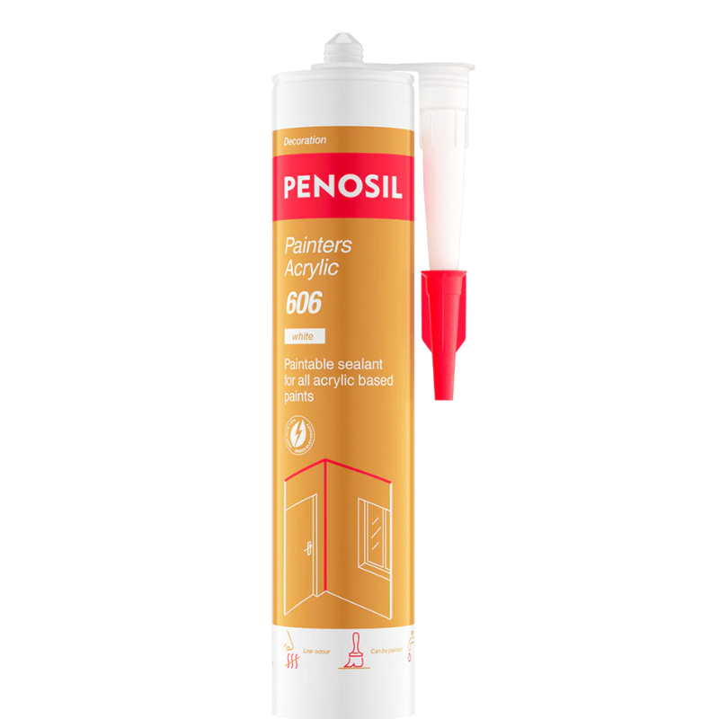 Penosil Painters Acrylic Caulk 606 x 300ml - White (Box of 24)