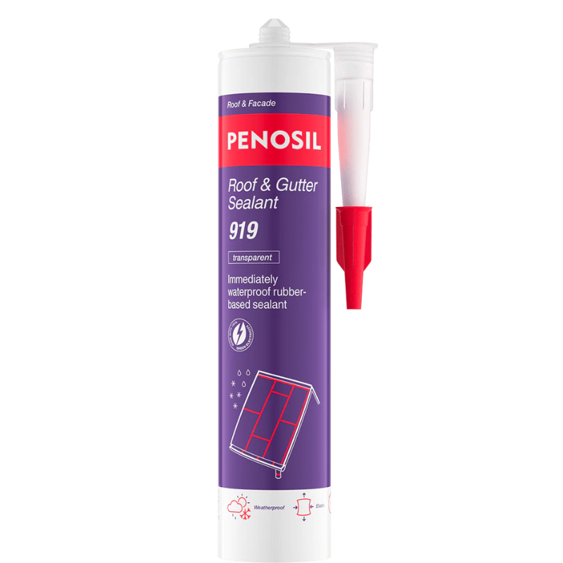 Penosil All Weather Roof and Gutter Sealant 919 x 300ml - Clear (Box of 12)