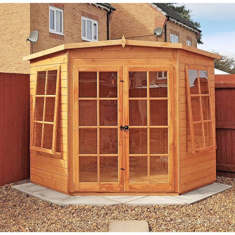 Shire Hampton Shiplap Corner Summerhouse - All Sizes