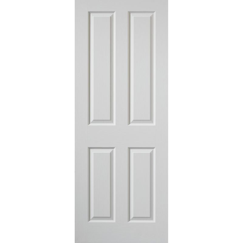 JB Kind White Textured 4 Moulded Panel Canterbury Internal Fire Door 1981 X 610 X 44mm