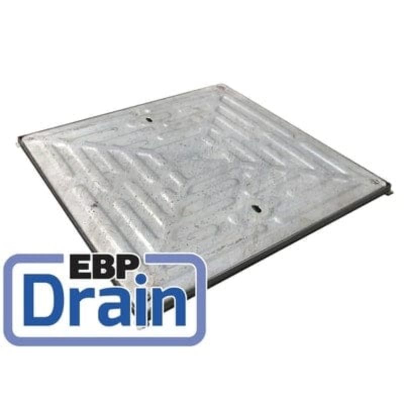 EBP Double Seal / 4 Screws Solid Top  Galvanised Manhole Cover - All Sizes