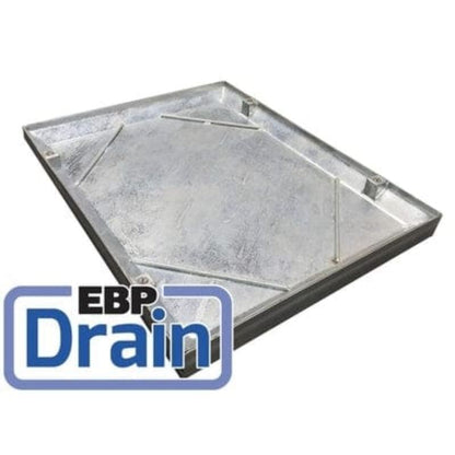 EBP Double Seal / 4 Screws Recessed Tray Galvanised Manhole Cover - All Sizes