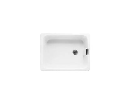 Ellsi Belfast 1 Bowl Gloss White Fireclay Ceramic Kitchen Sink