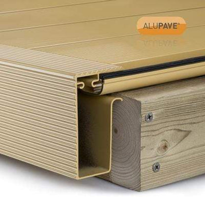 Alupave Fireproof Flat Roof & Decking Side Gutter - All Options