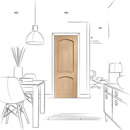 Image for XL Joinery Louis Internal Oak Door with Raised Mouldings 2040 x 726 x 40mm