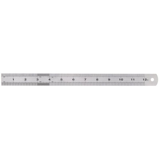 Draper 300mm Stainless Steel Ruler - 12"