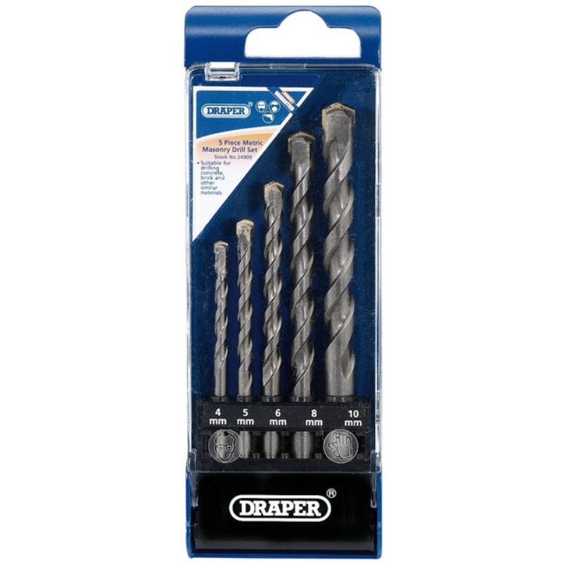 Draper Metric Masonry Drill Bit Set (5 Piece)