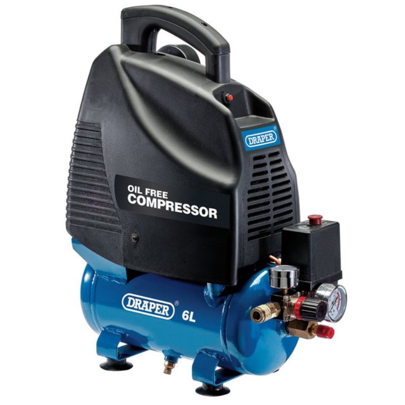 Draper Oil-Free Air Compressor - 1.1kW (6 Litres)