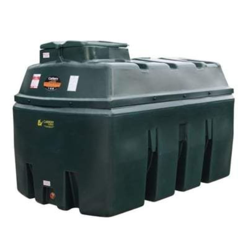 Bunded Oil Tank Green - 2500 Litre 