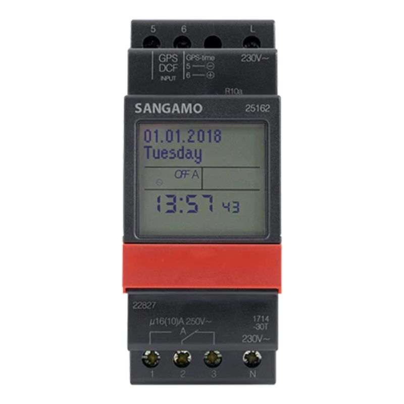 Sangamo DIN 25162 - 2 Module / Single Channel Yearly Time Switch