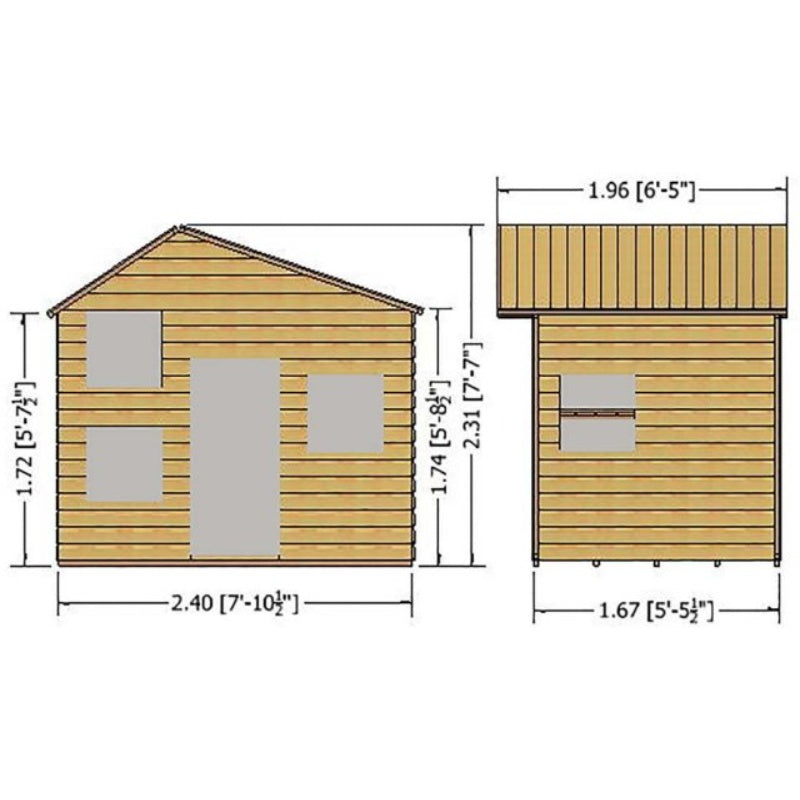 Shire 8 x 6 Loft Playhouse