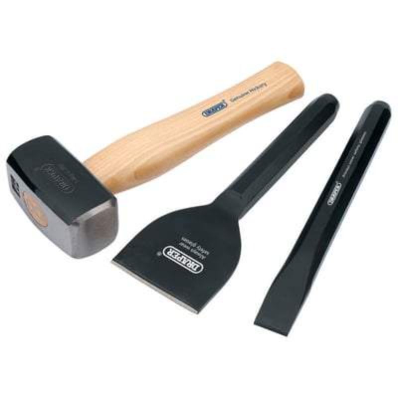 Draper Builders Kit With Hickory Handle - (3 Pieces)