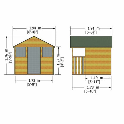 Shire 6 x 4 Hobby Playhouse 