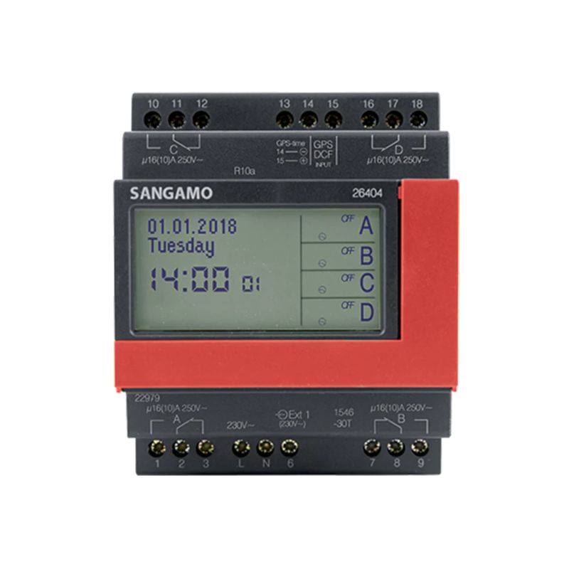 Sangamo DIN 26404 - 4 Channel / 7 Day Time Switch