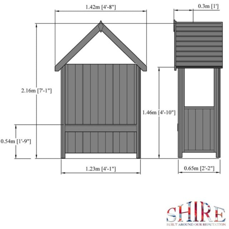 Shire 4 x 2 Hebe Arbour