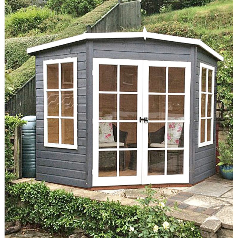 Shire Hampton Shiplap Corner Summerhouse - All Sizes